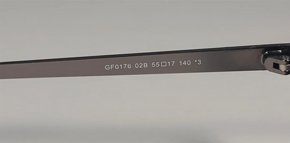 Guess Flat Top Square Sunglasses Matte Black Gunmetal Smoke Lens GF0176 02B