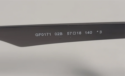 Guess GF0171 02B Rectangular Sunglasses Gunmetal Matte Black Smoke Gradient Lens