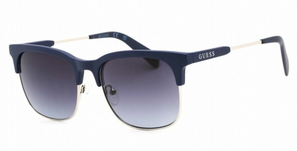 GUESS GF0225 Matte Blue/Gradient Blue One Size Club master Sunglasses