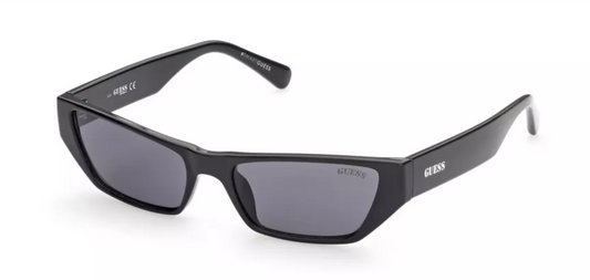 Guess GU8232 01A black Rectangle Sunglasses Frame 56-17-145 GU