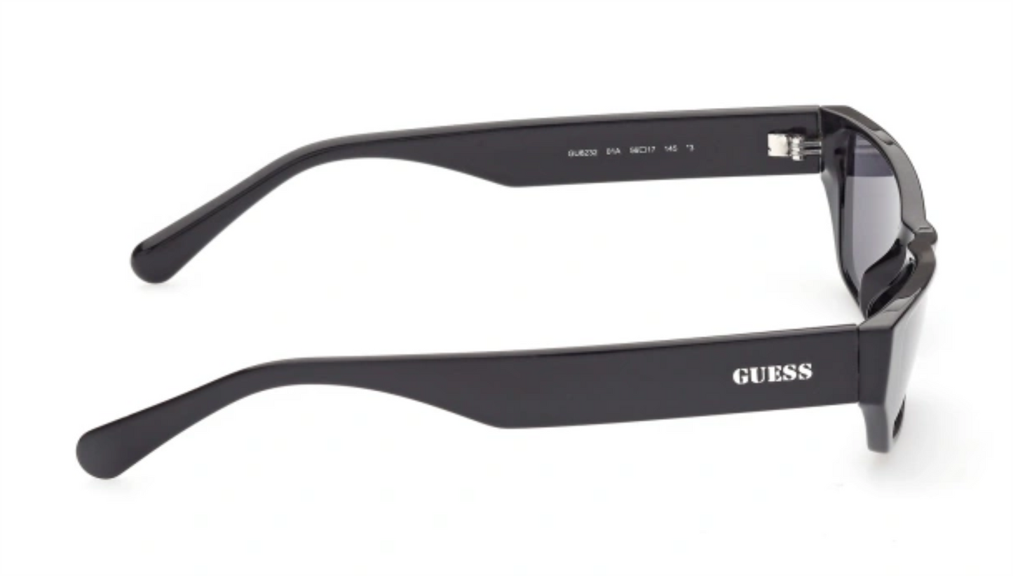 Guess GU8232 01A black Rectangle Sunglasses Frame 56-17-145 GU