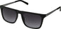 Guess Flat Top Square Sunglasses Matte Black Gunmetal Smoke Lens GF0176 02B